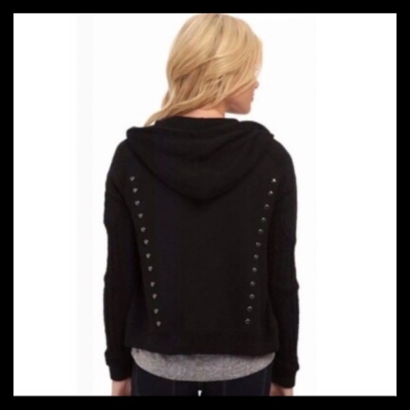 Free People | Ring My Bell Stud Moto Hoodie Jacket | Size Medium - Picture 2 of 10